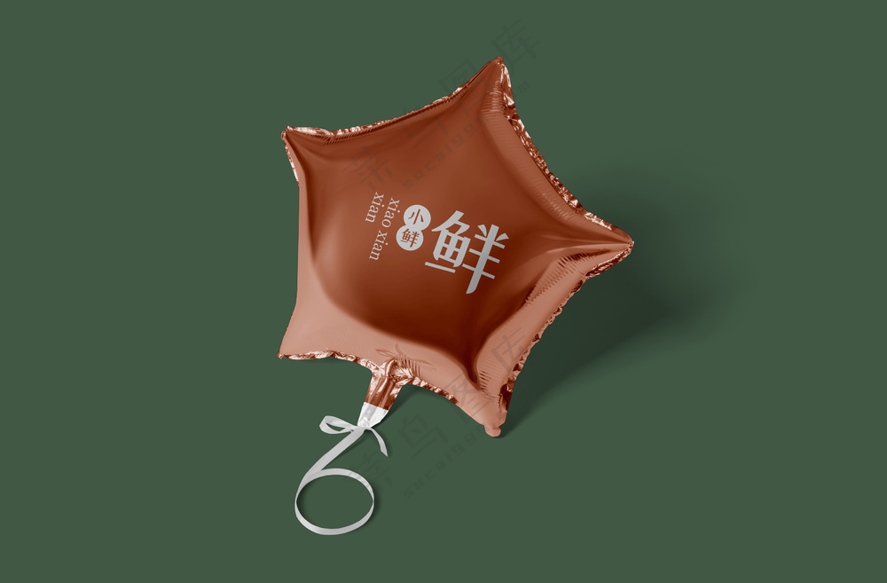 五角星气球 充气球样机16