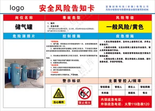 储气罐安全风险告知卡