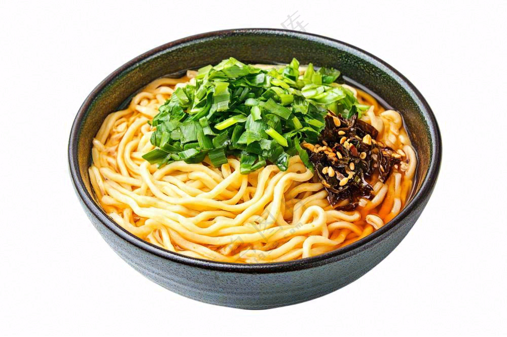 麻辣干拌面牛肉鸡肉美食摄影图免抠