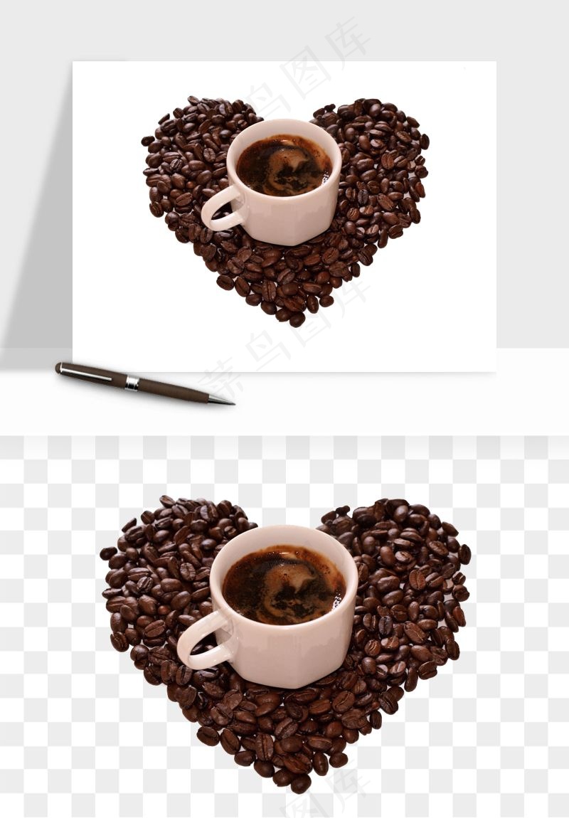 咖啡豆png免抠