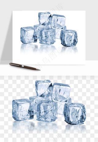 冰块清爽png免抠