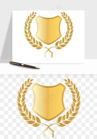盾牌护盾认证品质徽章png免抠