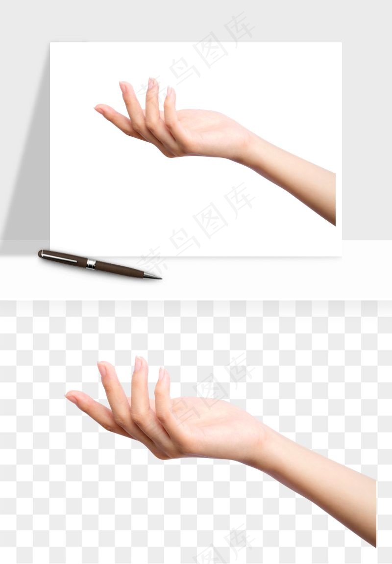 手势手部动作手指png免抠