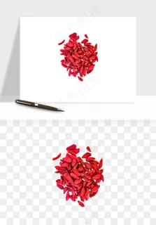 枸杞养生中药png免抠