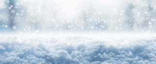 冬天白色闪耀的雪花寒冷唯美小寒大寒立冬大雪摄影图