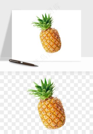 菠萝水果png免抠