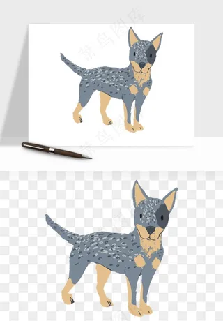手绘狗狗宠物png免抠