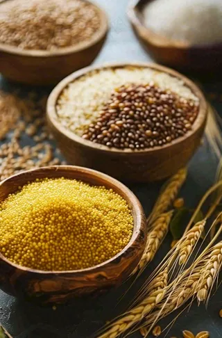 世界粮食日谷物米饭稻谷小麦摄影图