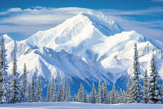 高原高山雪山风光风景摄影图
