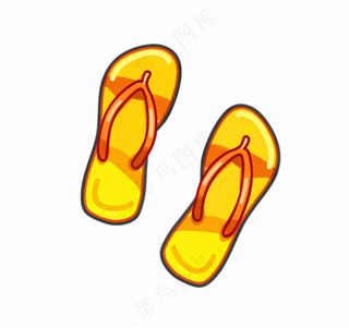 夏日海洋海滩元素卡通插画免抠