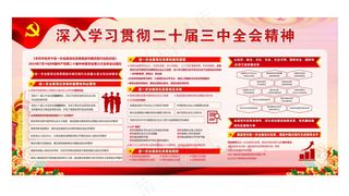 二十届三中全会党建展板