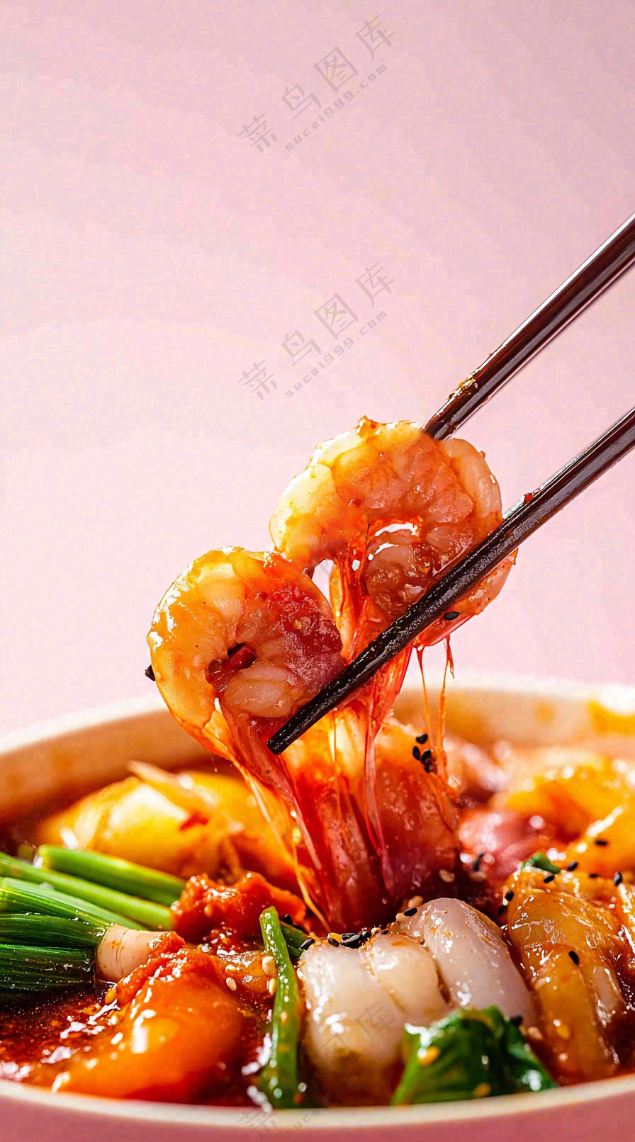 凉拌钵钵鸡水煮美食摄影图