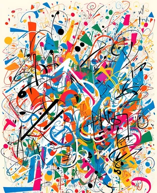 现代涂鸦抽象艺术背景