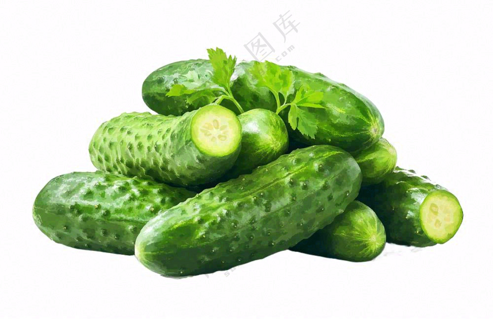 青瓜黄瓜蔬菜免抠