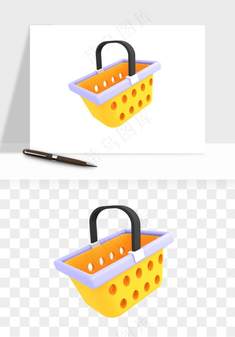 购物车购物篮png免抠图