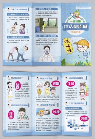 什么是流感医疗知识三折页