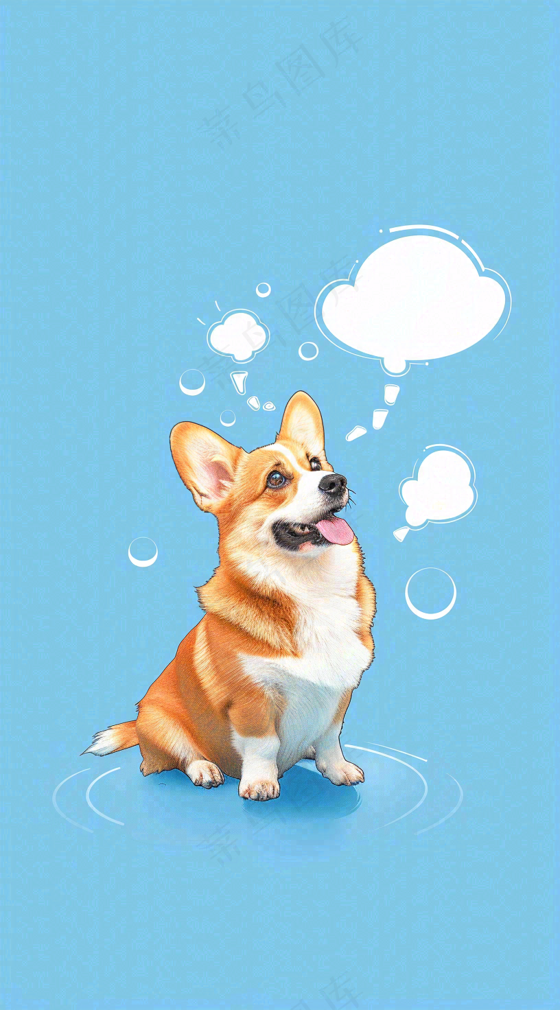 宠物常识宠物攻略猫狗卡通插画背景