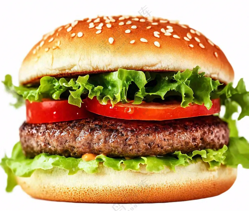 汉堡食物美食免抠
