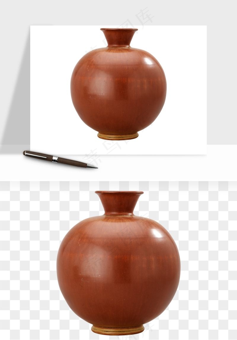 花瓶摆件陶瓷png免抠
