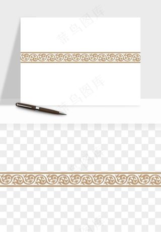 中式边框图案矢量png免抠