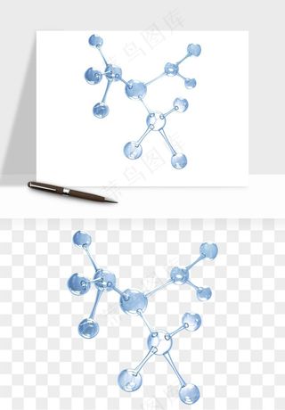 细胞水分子DNA精华成分png免抠