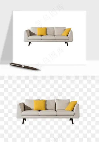 现代沙发家具png免抠
