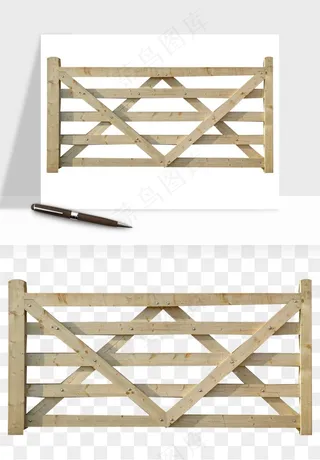 手绘围栏护栏栅栏png免抠