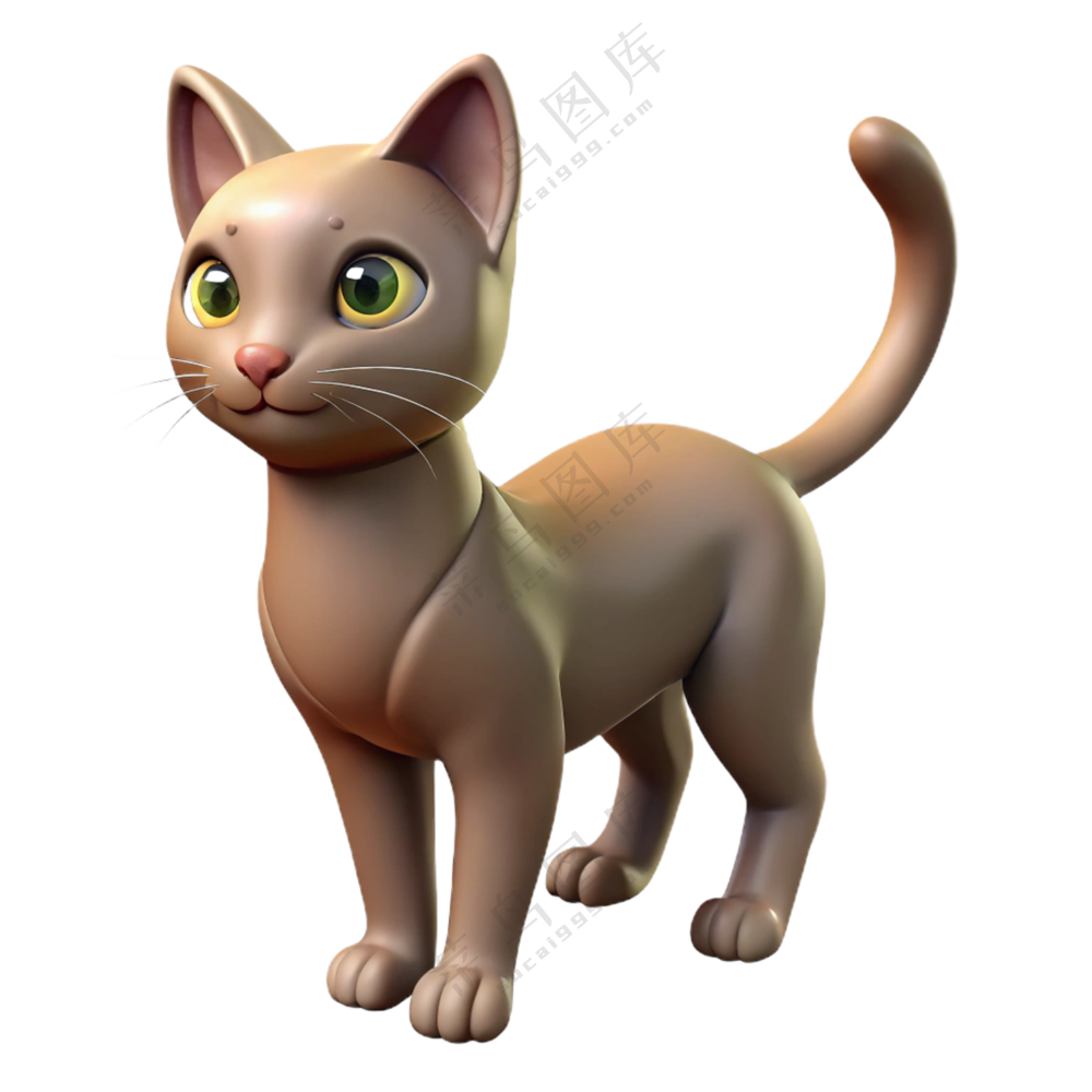 动物3D立体可爱小猫2