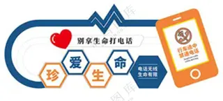 行车别打电话珍爱生命文化墙