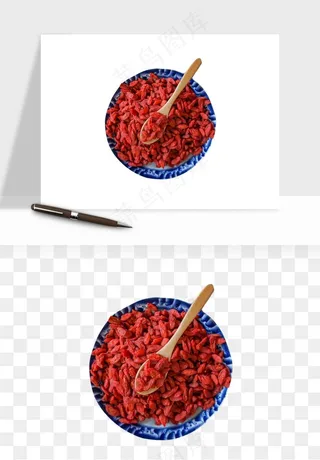 枸杞养生中药png免抠