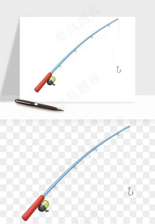 钓鱼竿png免抠