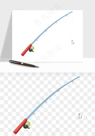 钓鱼竿png免抠