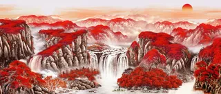 鸿运当头喷绘原图