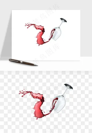 红酒玻璃酒杯png免抠