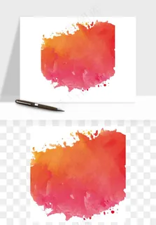 水彩泼墨涂鸦墨迹元素png免抠
