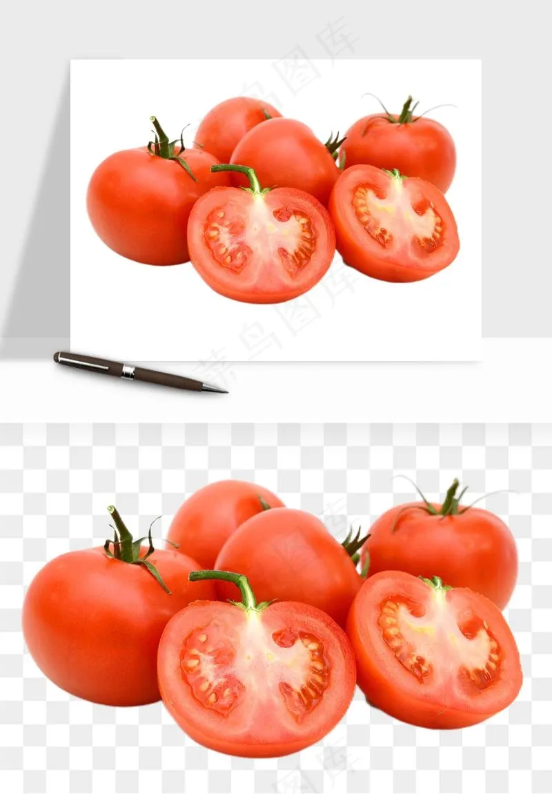 西红柿番茄圣女果png免抠