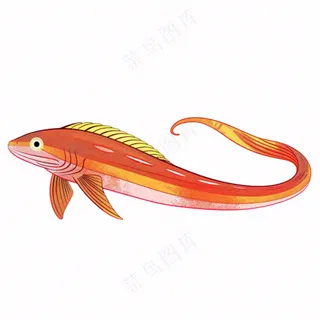 海洋鱼类海鲜卡通插画免抠