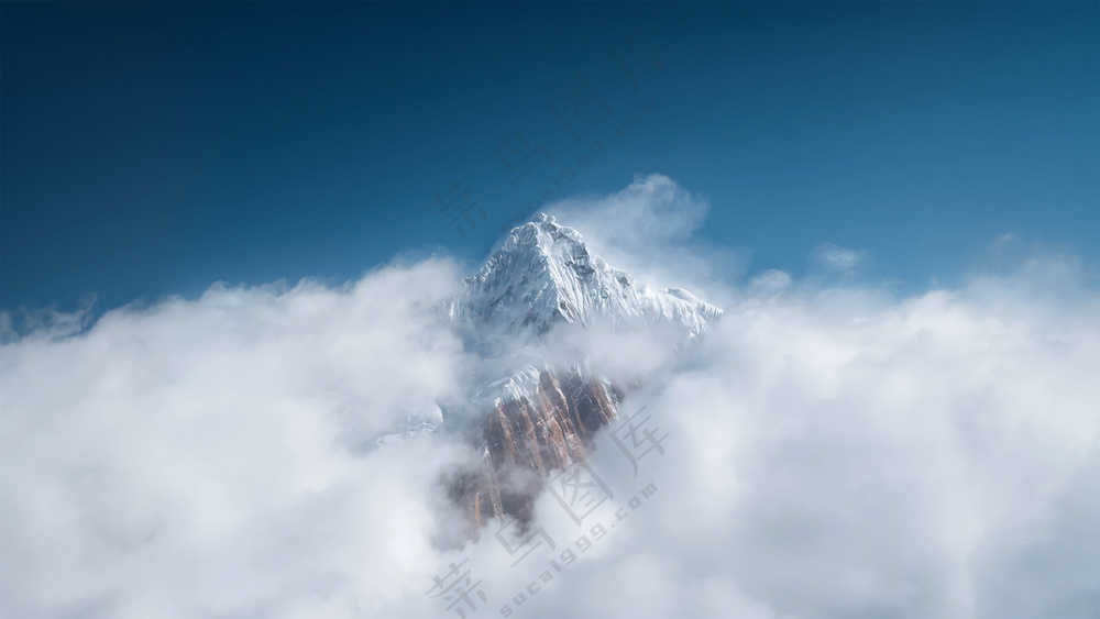 雪山云风景