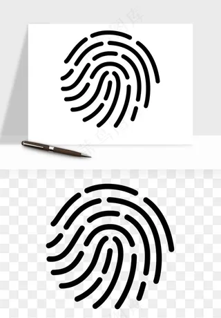 指纹手指纹路png免抠