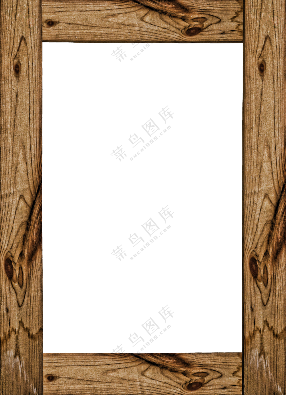 纹路清晰木纹边框主题免抠图片素材