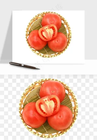 西红柿番茄圣女果png免抠