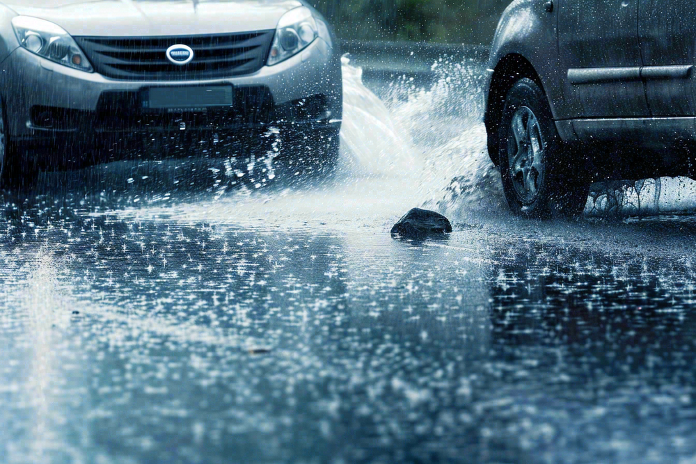 暴雨天气预警摄影图