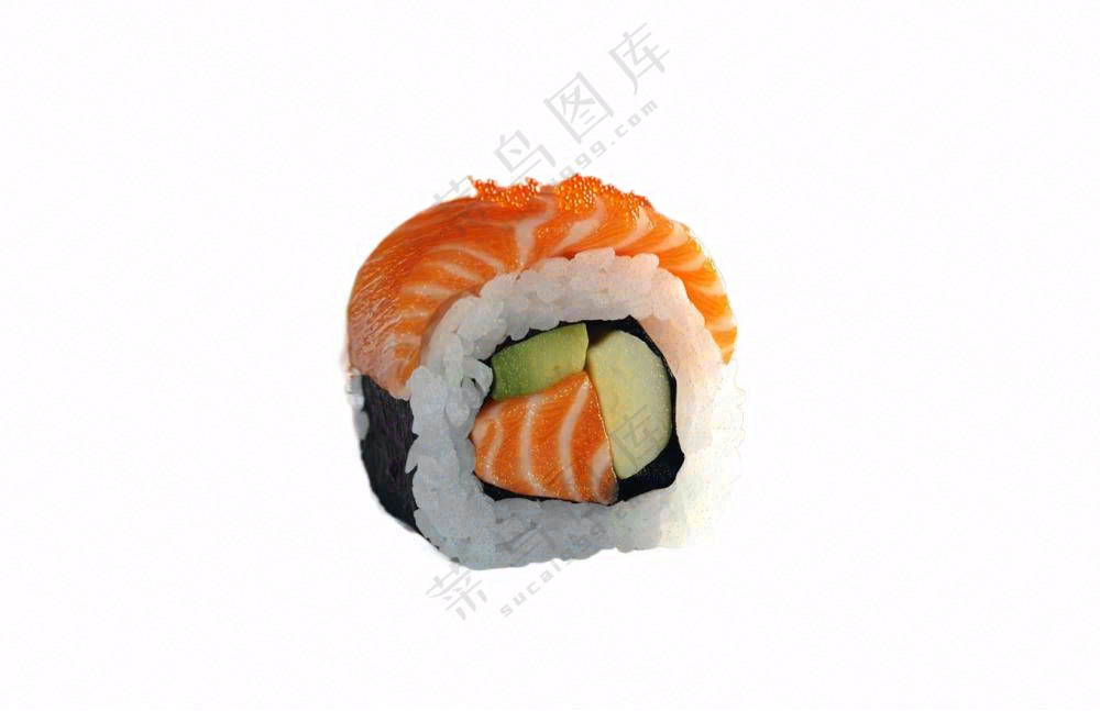 寿司三文鱼食物摄影图免抠