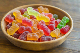 软糖糖果甜蜜美食摄影图