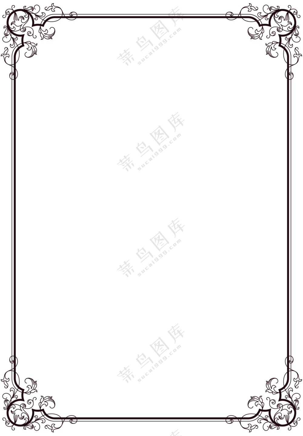 欧式花纹边框元素 (11)