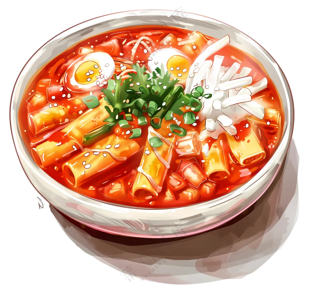 芝士蛋香辣面汤