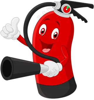 卡通灭火器材