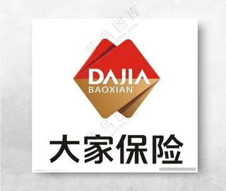 大家保险LOGO名片设计