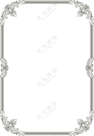 欧式花纹边框元素 (6)