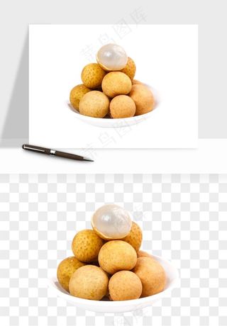 龙眼桂圆水果png免抠